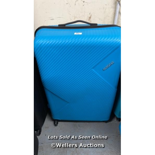 929 - AMERICAN TOURISTER JETDRIVER LARGE 4 WHEEL SPINNER CASE