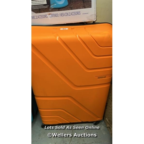 933 - AMERICAN TOURISTER JETDRIVER LARGE 4 WHEEL SPINNER CASE