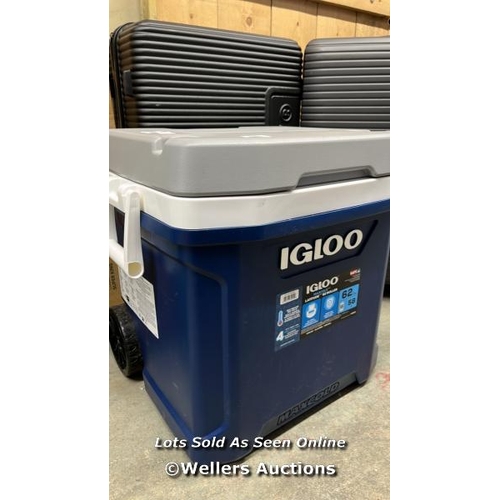 943 - IGLOO MAX COLD 58 LITRE ROLLER COOL BOX