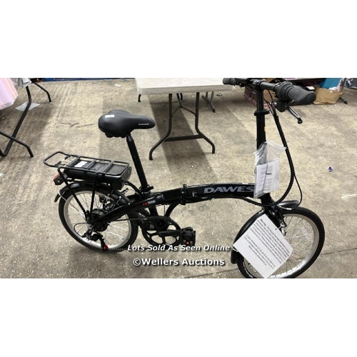 981 - DAWES CURVE FOLDING ELECTRIC BIKE / APPEARS TO BE EX-DISPLAY AND IN VERY GOOD CONDITION