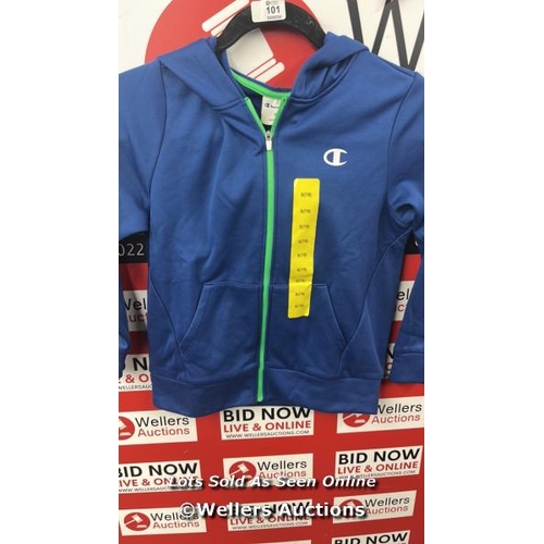 101 - CHILDRENS NEW CHAMPION FULL ZIP HOODY / 7-8YRS