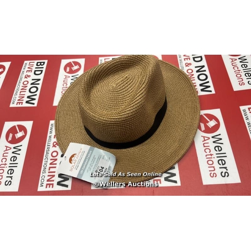 104 - SOLAR ESCAPES UPF 50+ FEDORA SUN HAT / NEW