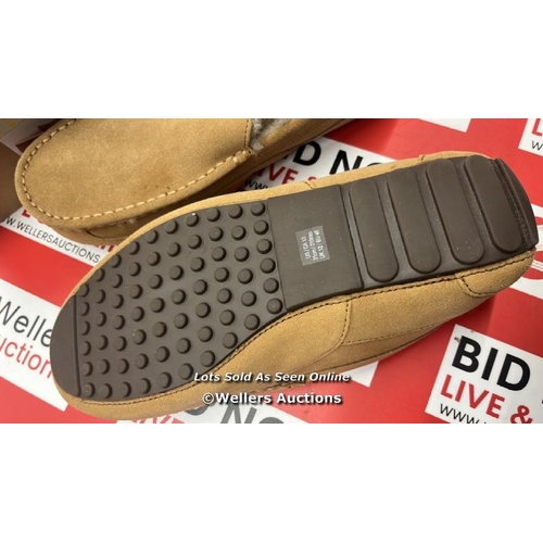 110 - GENTS NEW KIRKLAND SIGNATURE SUED SLIPPERS / UK 12