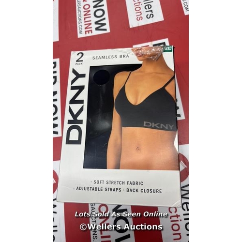 127 - LAIDES NEW DKNY 2 PACK SEAMLESS BRA - XL