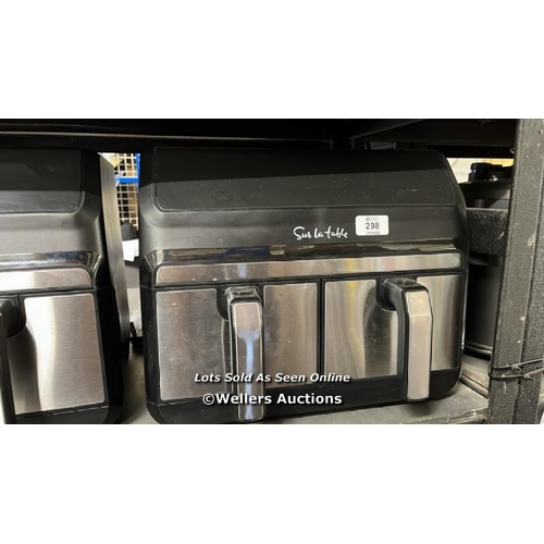 298 - SUR LA TABLE AIR FRYER WITH X2 3.8L DRAWERS