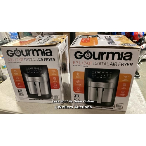 301 - 2X GOURMIA 6.7L DIGITIAL AIR FRYER / BOXED