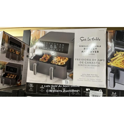 316 - SUR TABLE AIR FRYER NEW 2 IN 1