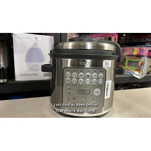 319 - SAGE THE FAST SLOW GO MULTICOOKER / BRUSHED STAINLESS STEEL / SPR680BSS2GUK1