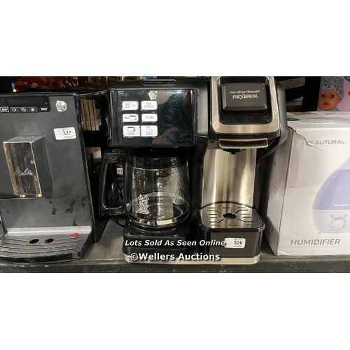 326 - HAMILTON BEACH FLEXBREW 2-WAY SINGLE SERVE COFFEE MAKER