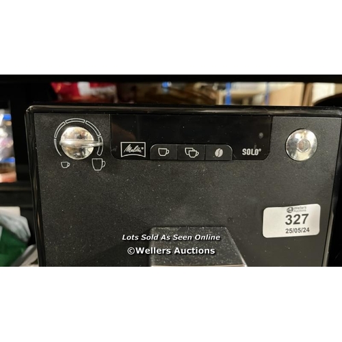 327 - MELITTA SOLO FROSTED BLACK BEAN TO CUP COFFEE MACHINE E950-544