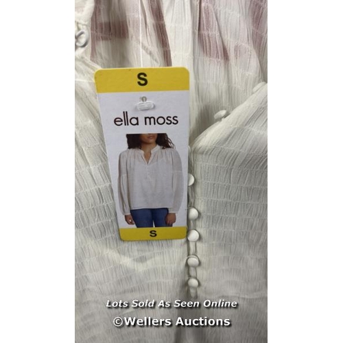 59 - LADIES NEW ELLA MOSS WHITE BLOUSE / S