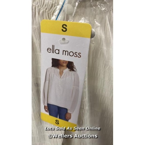 60 - LADIES NEW ELLA MOSS WHITE BLOUSE / S