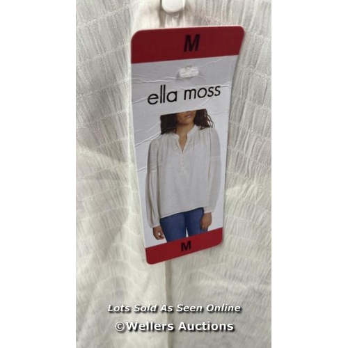 61 - LADIES NEW ELLA MOSS WHITE BLOUSE / M