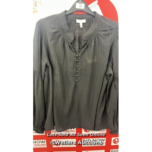 62 - LADIES NEW ELLA MOSS BLACK BLOUSE / S