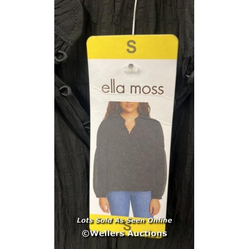 62 - LADIES NEW ELLA MOSS BLACK BLOUSE / S