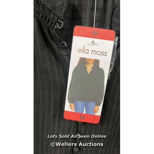 63 - LADIES NEW ELLA MOSS BLACK BLOUSE / M