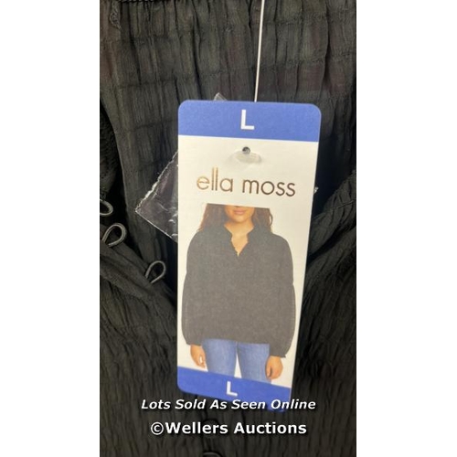 66 - LADIES NEW ELLA MOSS BLACK BLOUSE / L