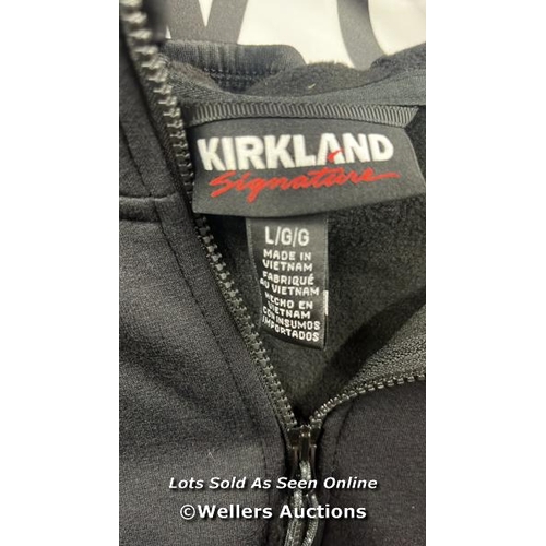 79 - GENTS NEW KIRKLAND SIGNATURE HOODED FLEECE JACKET / L