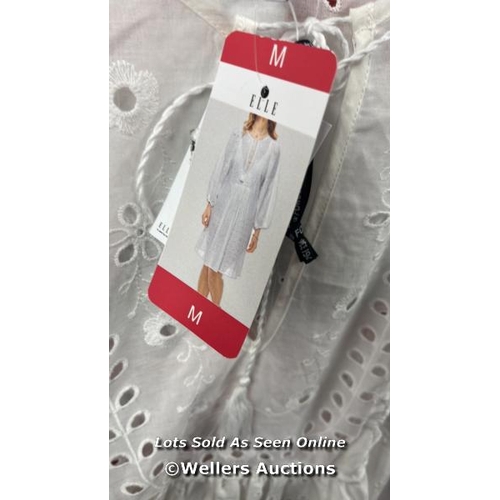 81 - LADIES NEW ELLE WHITE BEACH DRESS / M