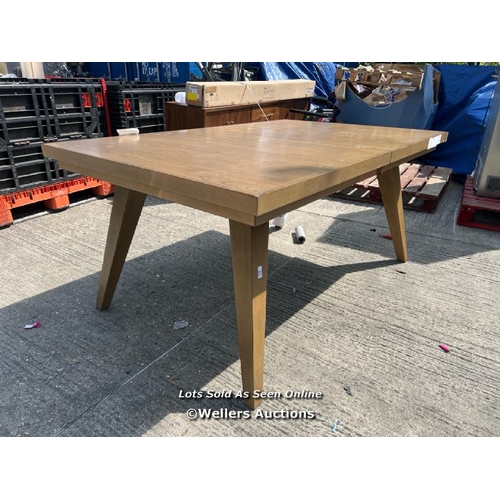 988 - ELMWOOD EXTENDING DINING TABLE + 6 CHAIRS, SEATS 4-6 / MINIMAL SIGNS OF USE / DAMAGED(SEE IMAGES) [3... 