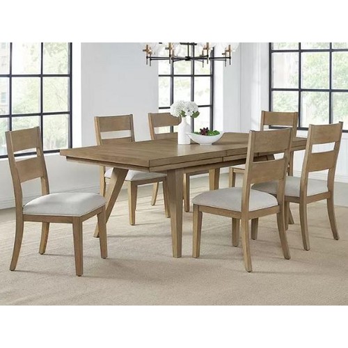 988 - ELMWOOD EXTENDING DINING TABLE + 6 CHAIRS, SEATS 4-6 / MINIMAL SIGNS OF USE / DAMAGED(SEE IMAGES) [3... 