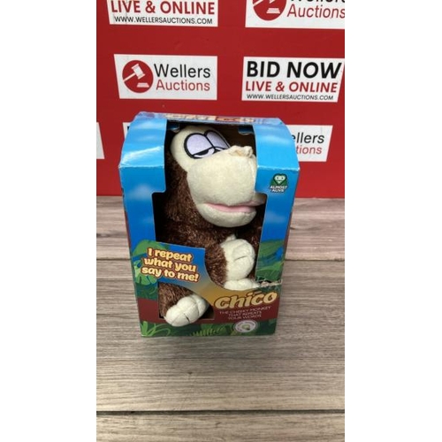 6127 - FUNTIME GIFTS AR5700MNKY CHATBACK ROFFLE MATES CHIMP ALMOST ALIVE MONKEY, BROWN / G44