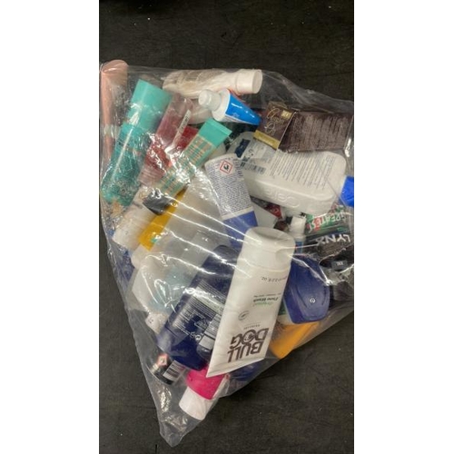 6491 - BAG OF PART USED COSMETICS