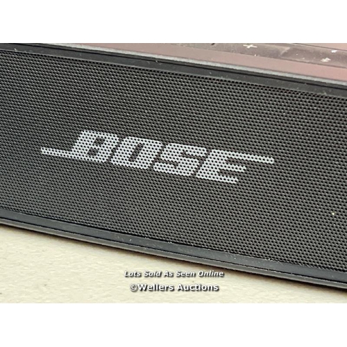 1002 - BOSE SOUNDLINK MINI 2 SE SPEAKER / POWERS UP & CONNECTS VIA BLUETOOTH WITH SOUND / MINIMAL SIGNS OF ... 