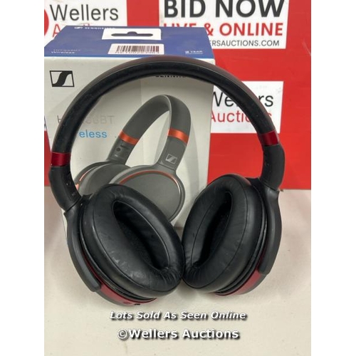 1004 - SENNHEISER HD 458BT WIRELESS HEADPHONES / POWERS UP BUT DOESN'T HOLD CHARGE / SIGNS OF USE / NOT FUL... 