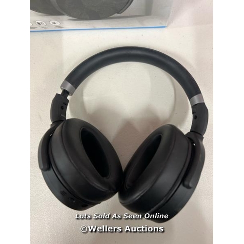 1005 - SENNHEISER HD 450BT WIRELESS HEADPHONES / POWERS UP & CONNECTS VIA BLUETOOTH WITH SOUND / SIGNS OF U... 