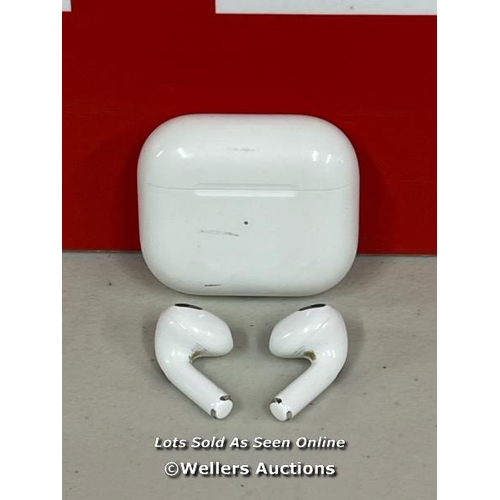 1040 - APPLE AIRPODS (3RD GEN) WITH LIGHTNING CHARGING CASE, MPNY3ZM/A / POWERS UP & CONNECTS VIA BLUETOOTH... 