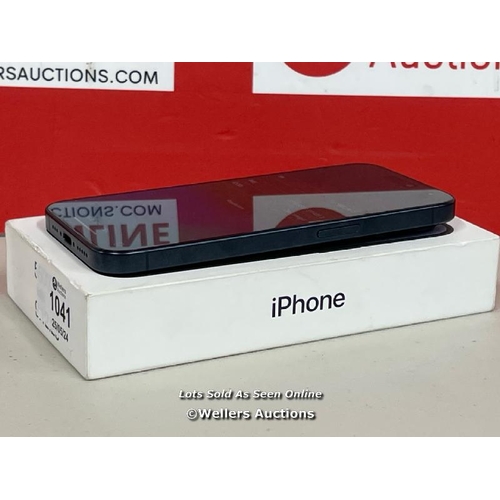 1041 - APPLE IPHONE 15 PRO / 128GB / SIM FREE / BLUE TITANIUM / MTV03ZD/A / POWERS UP / MINIMAL SIGNS OF US... 