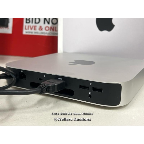 1045 - APPLE MAC MINI / M2 CHIP 8-CORE CPU / 10-CORE GPU / 8GB RAM / 256GB SSD / MMFJ3B/A / POWERS UP / MIN... 