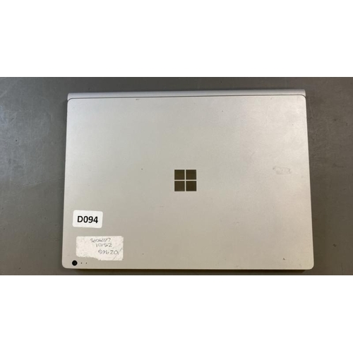 9503 - MICROSOFT LAPTOP / 8GB RAM / 128GB HD / I5-6300U @ 2.40GHZ / SN: 57368664754 / WINDOWS 10 OPERATING ... 