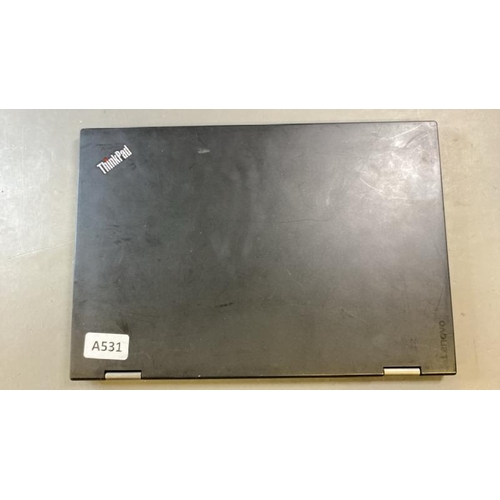 9507 - LENOVO THINKPAD YOGA 1ST GEN / 8GB RAM / 250GB HD / I5-6300U @ 2.40GHZ / SN: R90KGJJZ - SCREEN DAMAG... 