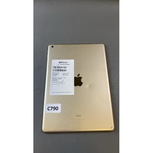 9590 - APPLE IPAD - 5TH GEN / A1822, 32GB, SERIAL: GCGW45KUHP9X - ICLOUD UNLOCKED AND FACTORY SETTINGS REST... 