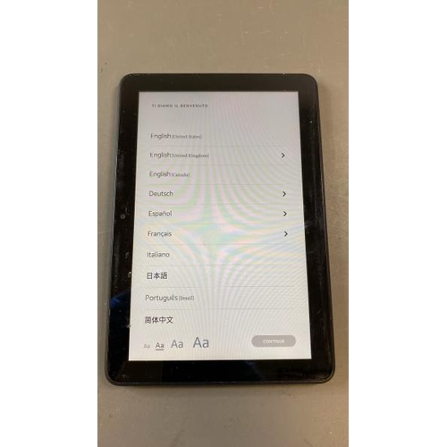 9614 - AMAZON FIRE HD 8 /  K72LL4 / RESTORED TO FACTORY DEFUALTS