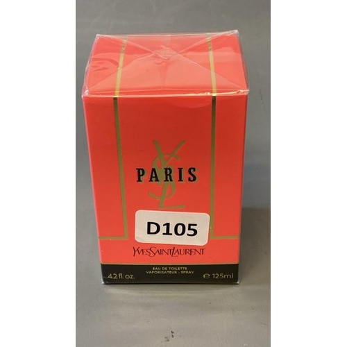 9664 - NEW YSL PARIS EAU DE TOILETTE 125ML