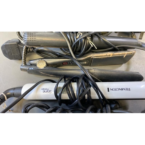 9707 - X7 HAIR STRAIGHTENERS INCL. REMINGTON, GHD, WAHL AND TRESEMME