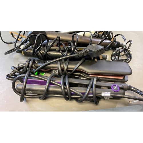 9708 - X8 HAIR STRAIGHTENERS INCL. NICKY CLARKE, BELLISSIMA ITALIA, GHD, REMINGTON, BABYLISS AND TRESEMME A... 