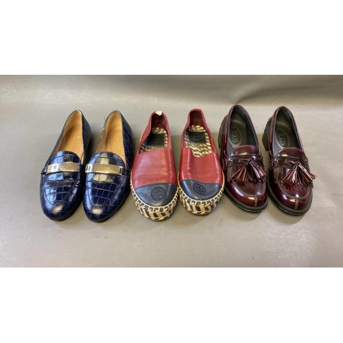 9735 - X1 PAIR OF LK BENNET SHOES SIZE 36, X1 PAIR OF TORY BURCH SIZE 6, X1 PAIR OF TODS SHOES SIZE 35.5