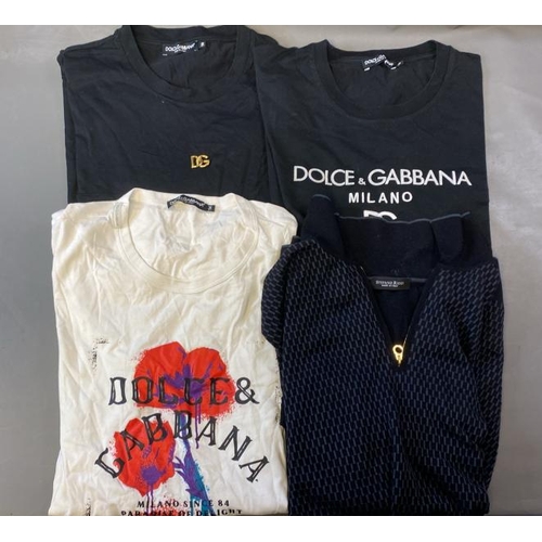 9741 - X3 DOLCE AND GABBANA T-SHIRTS SIZES 50 AND 54 AND X1 STEFANO RICCI JUMPER