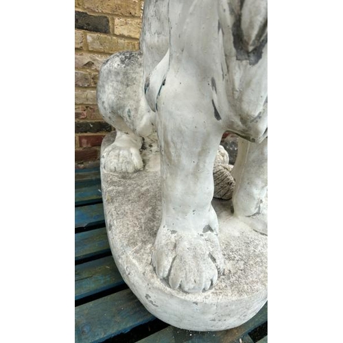 1073 - A MAJESTIC STONE LION, 141CM (H) X 100CM (D) / ALL LOTS ARE LOCATED IN SL0 9LG, REGRETFULLY WE DO NO... 