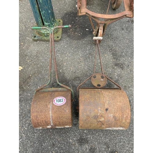 1083 - TWO VINTAGE GARDEN ROLLERS / ALL LOTS ARE LOCATED IN SL0 9LG, REGRETFULLY WE DO NOT OFFER SHIPPING, ... 