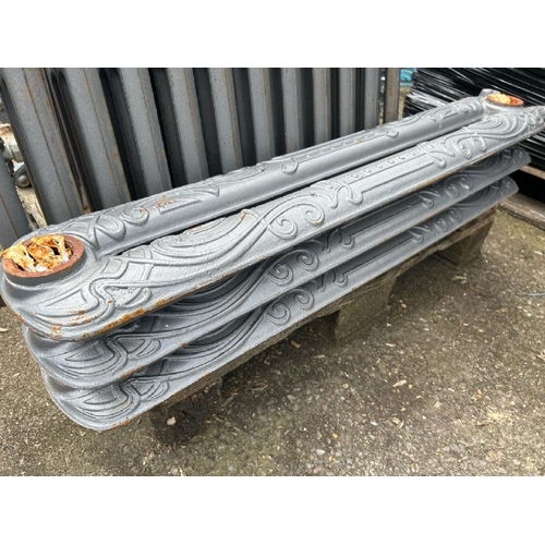 1090 - A PALLET OF EIGHT ORNATE CAST IRON RADIATORS, 66CM (H) X 80CM (L) / ALL LOTS ARE LOCATED IN SL0 9LG,... 