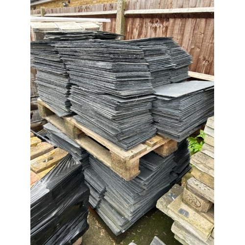 1094 - A VERY LARGE QUANTITY OF ROOFING SLATE, ACROSS TWO PALLETS / ALL LOTS ARE LOCATED IN SL0 9LG, REGRET... 