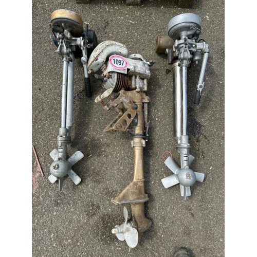 1097 - THREE ASSORTED BOAT MOTORS, TWO ARE BRITISH SEAGULL AND ONE JAP / ALL LOTS ARE LOCATED IN SL0 9LG, R... 