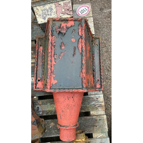 1101 - ELEVEN ASSORTED CAST IRON HOPPERS / ALL LOTS ARE LOCATED IN SL0 9LG, REGRETFULLY WE DO NOT OFFER SHI... 