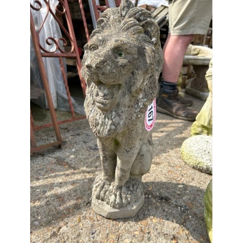 1167 - A RECONSTITUTED STONE SITTING LION, 55CM (H) / ALL LOTS ARE LOCATED IN SL0 9LG, REGRETFULLY WE DO NO... 