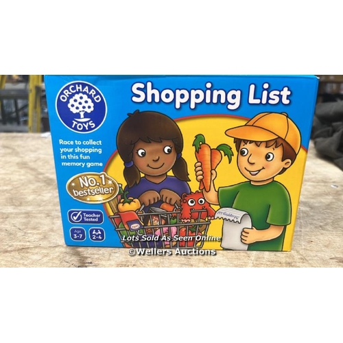 3409 - ORCHARD TOYS SHOPPING LIST GAME FOR AGES 3+ / APPEARS NEW / OPEN BOX / H4